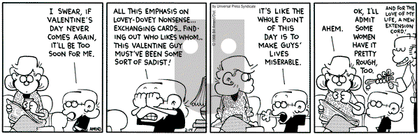 FoxTrot on Saturday February 14, 1998 Comic Strip
