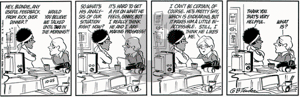 Doonesbury on Monday October 25, 1976 Comic Strip