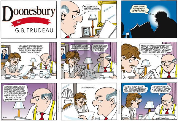 Doonesbury on Sunday March 30, 1997 Comic Strip