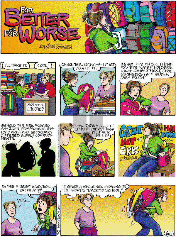 For Better or For Worse - Sunday September 2, 2007 Comic Strip