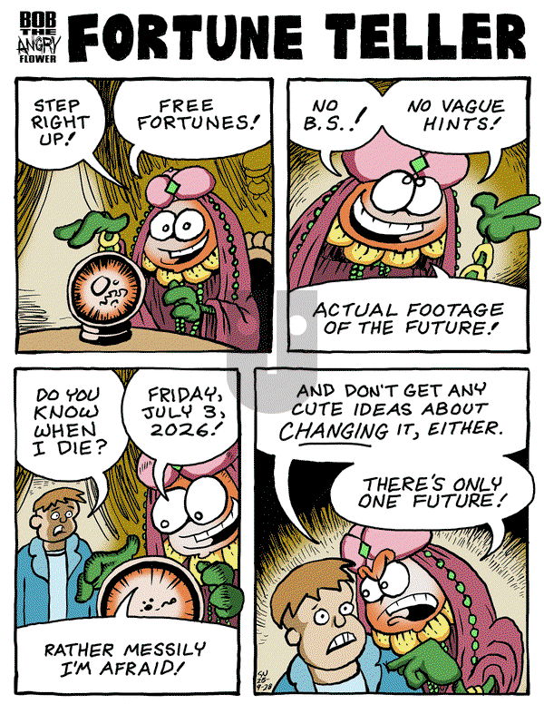 Bob the Angry Flower on Monday September 29, 2025 Comic Strip