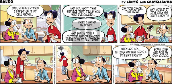 Baldo on Sunday September 6, 2015 Comic Strip