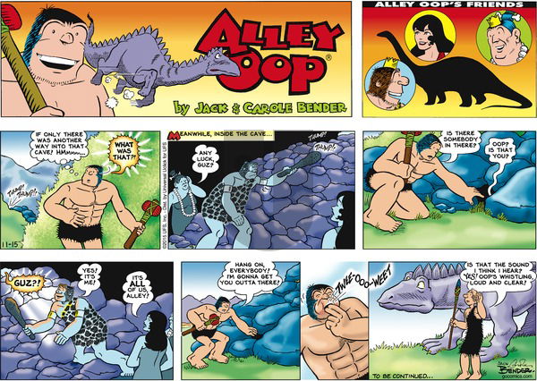 Alley Oop on Sunday November 15, 2015 Comic Strip