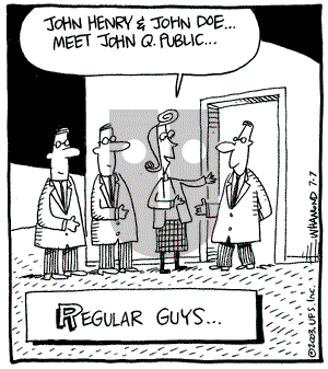 Reality Check on Monday July 7, 2003 Comic Strip