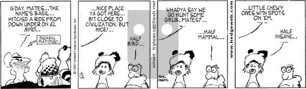 Over the Hedge on Wednesday December 10, 1997 Comic Strip