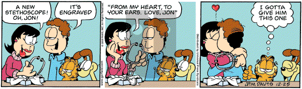 Garfield - Friday December 25, 2009 Comic Strip