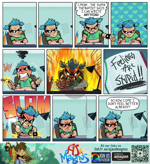 AJ and Magnus on Monday May 13, 2024 Comic Strip