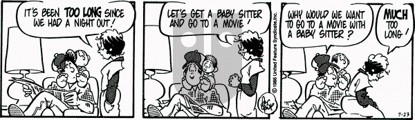 Rose is Rose on Wednesday July 23, 1986 Comic Strip