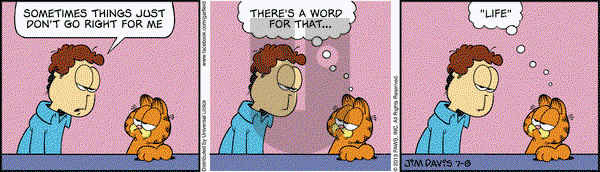Garfield on Monday July 8, 2013 Comic Strip