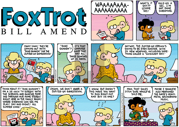 FoxTrot on Sunday June 1, 1997 Comic Strip