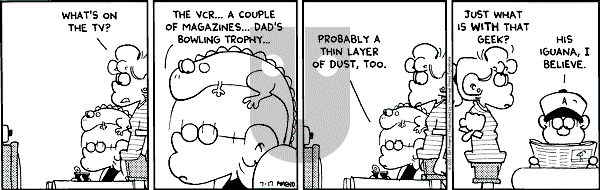 FoxTrot on Tuesday July 17, 2001 Comic Strip