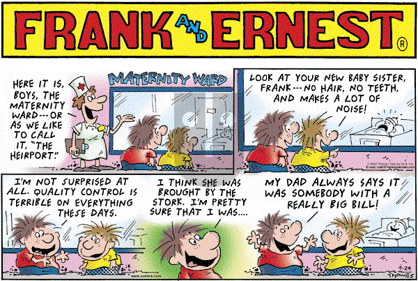 Frank and Ernest on Sunday September 24, 2006 Comic Strip