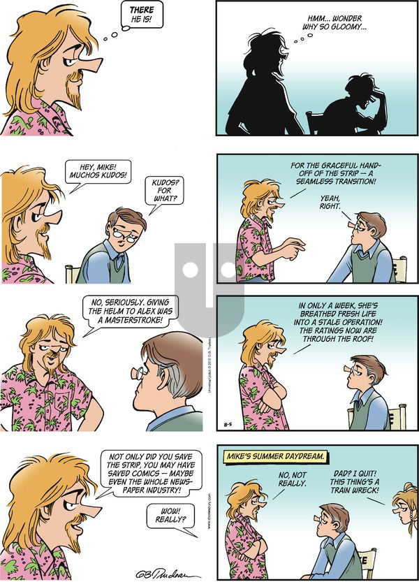 Doonesbury on Sunday August 5, 2012 Comic Strip