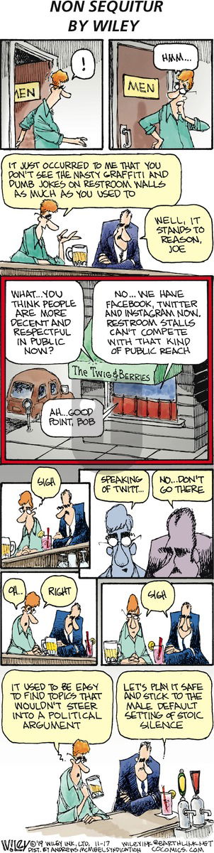Non Sequitur on Sunday November 17, 2019 Comic Strip