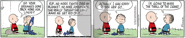 Peanuts on Saturday March 24, 2007 Comic Strip