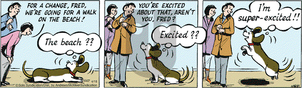 Fred Basset on Saturday April 18, 2020 Comic Strip