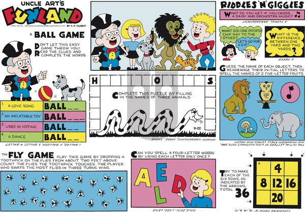 Uncle Art's Funland on Sunday September 22, 2024 Comic Strip