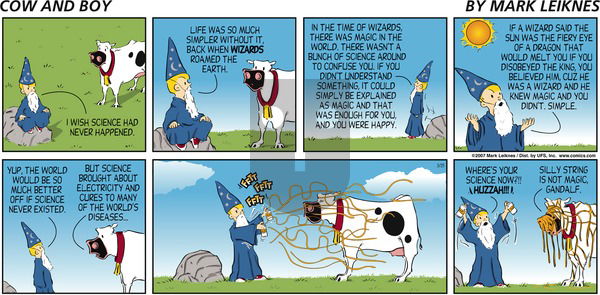 Cow and Boy Classics on Sunday March 25, 2007 Comic Strip