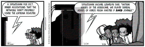 The Boondocks on Saturday April 27, 2013 Comic Strip