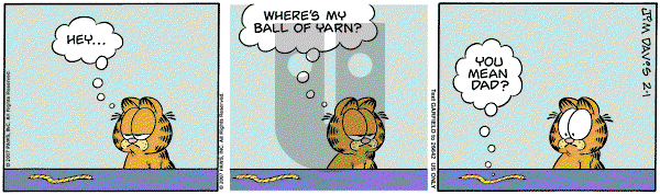 Garfield on Thursday February 1, 2007 Comic Strip