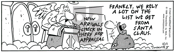 Frank and Ernest on Thursday October 1, 1998 Comic Strip