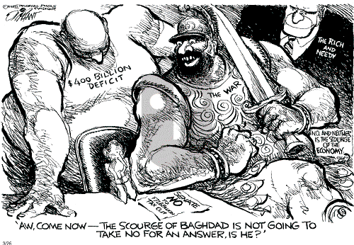 Pat Oliphant on Wednesday March 26, 2003 Comic Strip