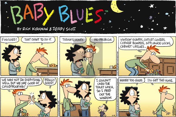 Baby Blues on Sunday December 9, 2012 Comic Strip