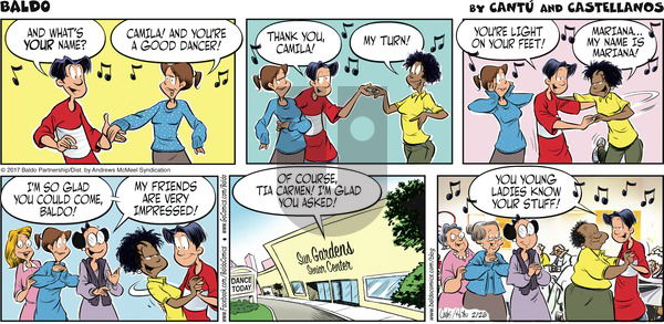 Baldo on Sunday February 26, 2017 Comic Strip