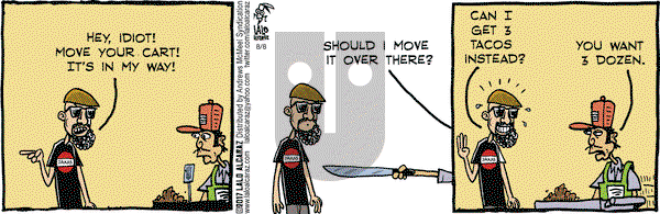 La Cucaracha on Tuesday August 8, 2017 Comic Strip