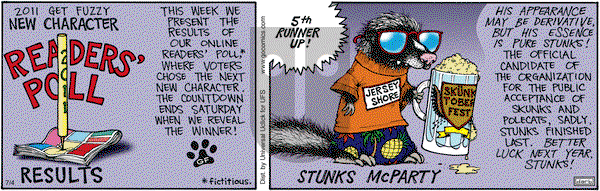 Get Fuzzy on Monday July 4, 2011 Comic Strip