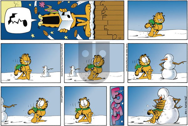 Garfield on Sunday January 28, 2001 Comic Strip