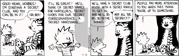 Calvin and Hobbes - Monday May 15, 1989 Comic Strip