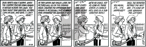 Doonesbury on Thursday October 25, 1984 Comic Strip