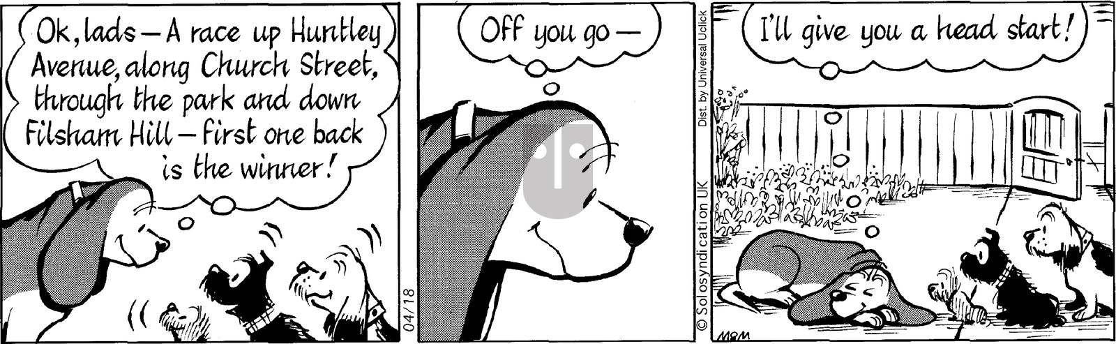 Fred Basset on Friday April 18, 2014 Comic Strip
