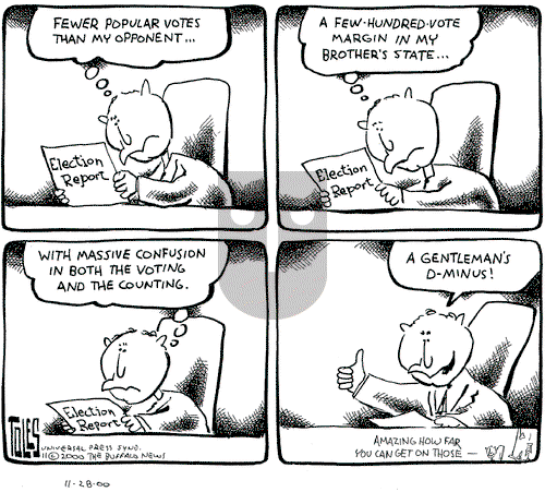 Tom Toles on Tuesday November 28, 2000 Comic Strip