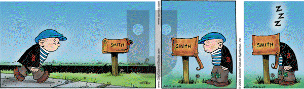 Nancy on Thursday April 2, 2009 Comic Strip