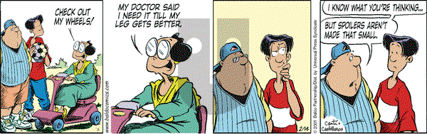 Baldo on Wednesday February 14, 2001 Comic Strip