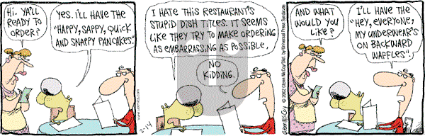 The Duplex on Thursday February 14, 2002 Comic Strip