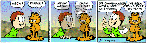 Garfield - Monday May 3, 1993 Comic Strip