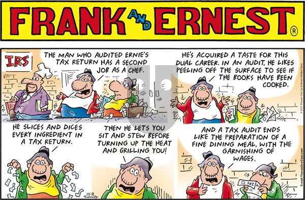 Frank and Ernest on Sunday October 8, 2017 Comic Strip