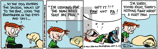 Red and Rover on Saturday March 10, 2001 Comic Strip