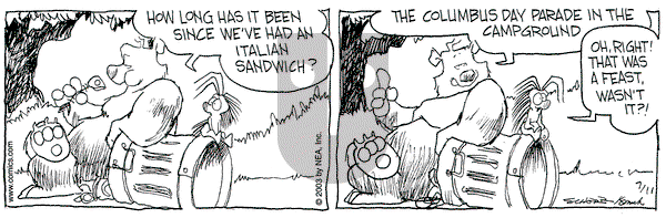 The Grizzwells on Friday July 11, 2003 Comic Strip