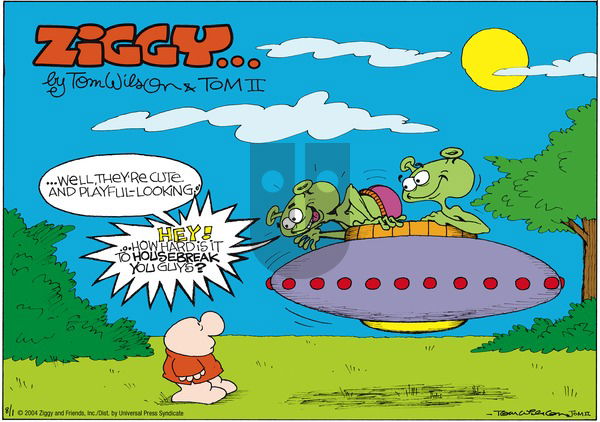 Ziggy on Sunday August 1, 2004 Comic Strip