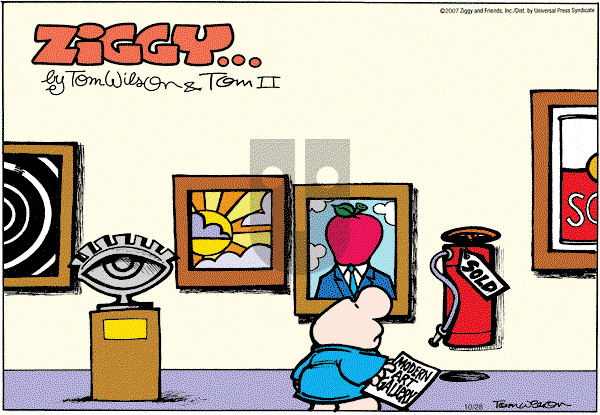 Ziggy - Sunday October 28, 2007 Comic Strip