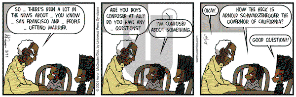 The Boondocks on Thursday March 11, 2004 Comic Strip