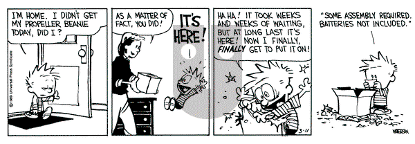 Calvin and Hobbes on Saturday March 11, 1989 Comic Strip