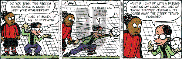 Cleats on Saturday October 15, 2005 Comic Strip