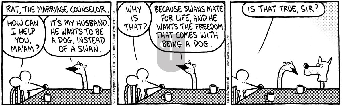 Pearls Before Swine - Friday March 14, 2003 Comic Strip