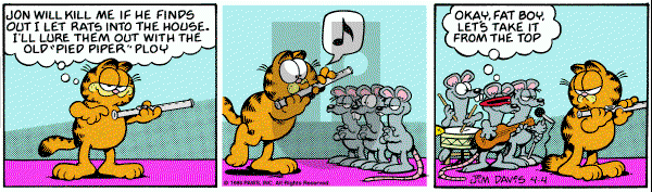 Garfield on Friday April 4, 1986 Comic Strip