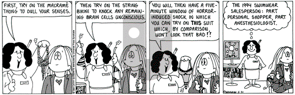 Cathy Classics on Tuesday May 31, 1994 Comic Strip